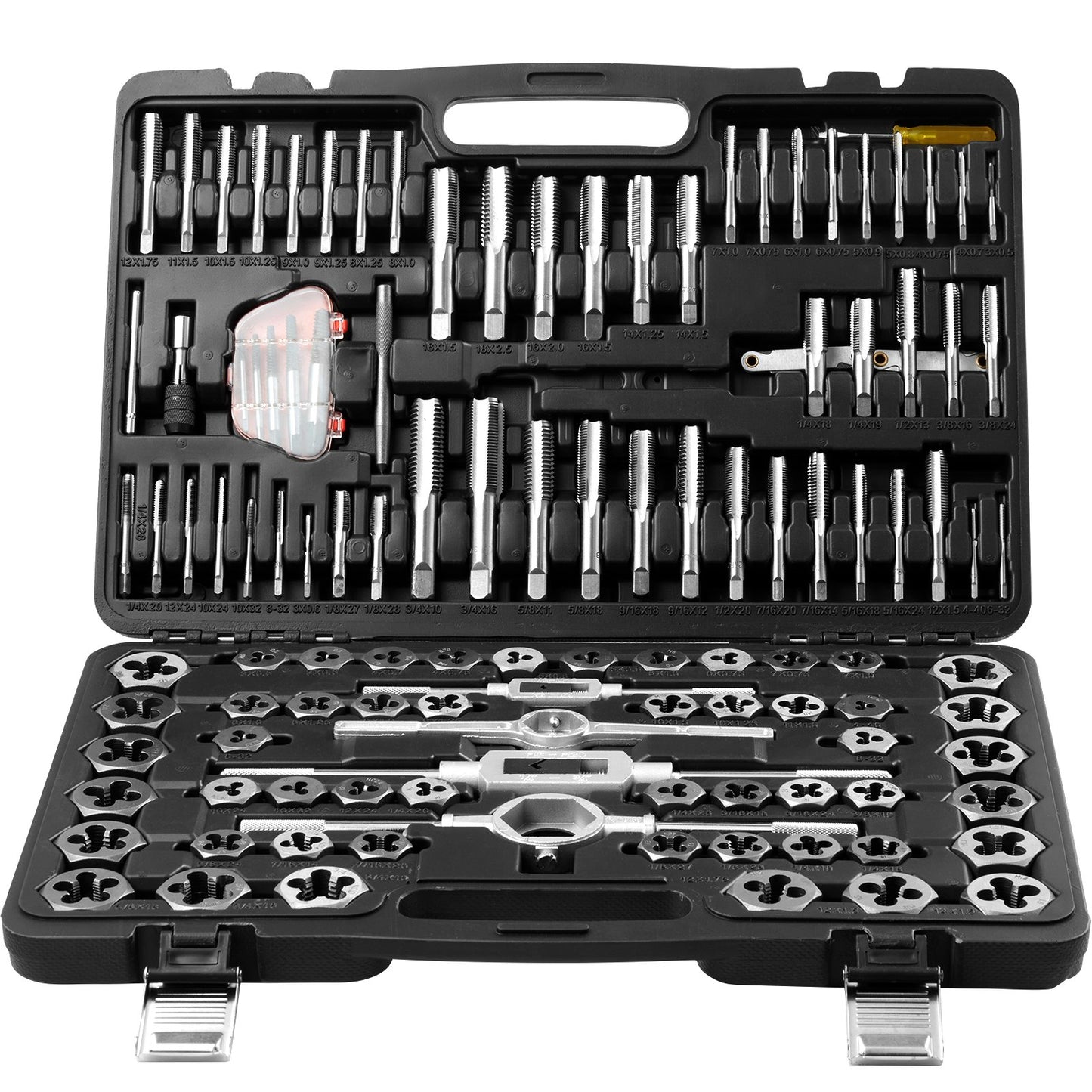 116-Piece Tap and Die Set with Storage Case – Metric & SAE Threading Tool Kit