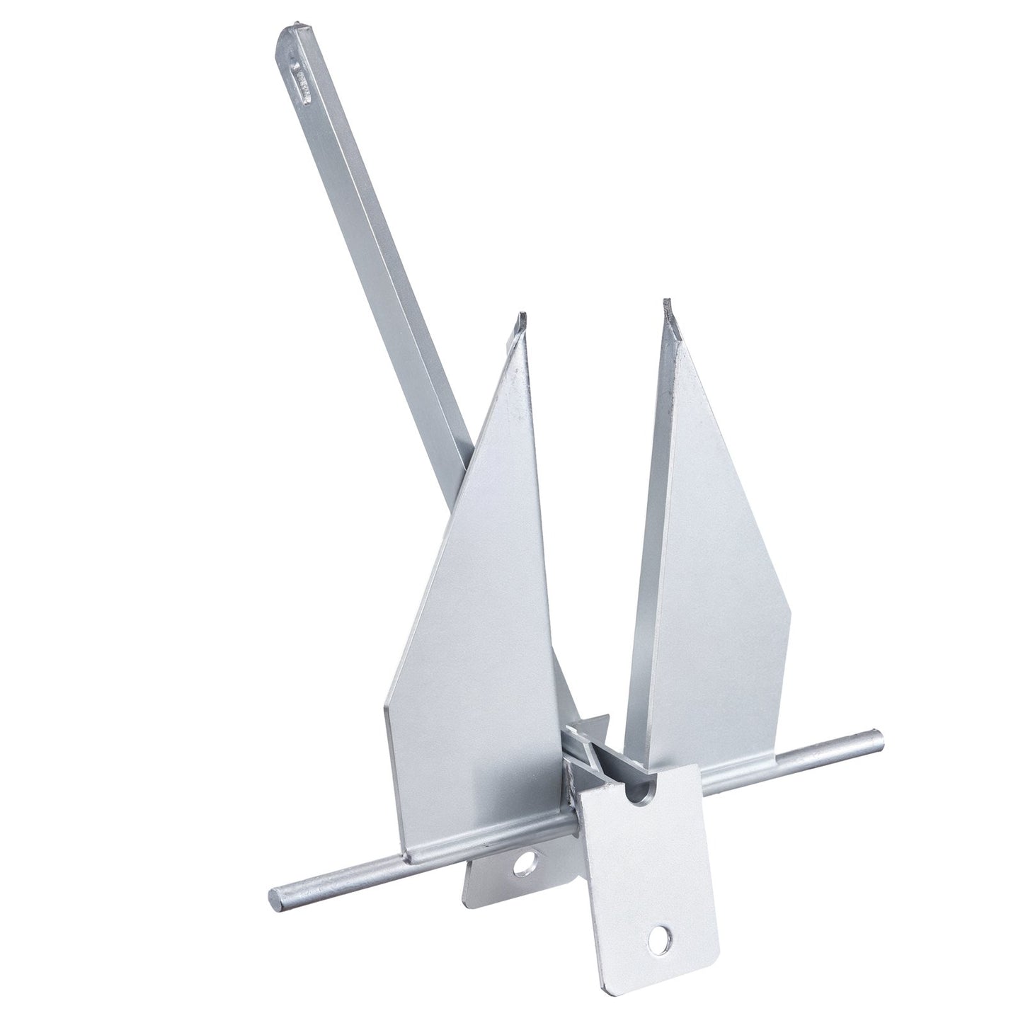 8.5 lb Galvanized Fluke Anchor Kit for Boats with Chain, Rope, and Shackles