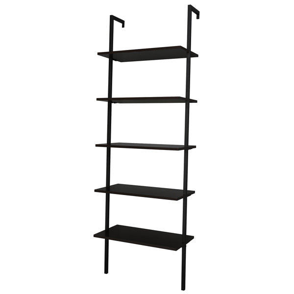 5-Tier Industrial Wall Shelf Bookcase