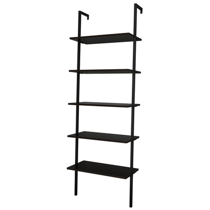 5-Tier Industrial Wall Shelf Bookcase