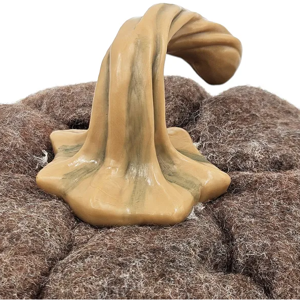 Set of 3 Brown Fabric Pumpkins for Fall and Thanksgiving Decor