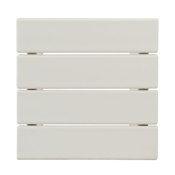 White HDPE Square Side Table