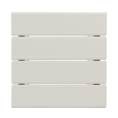 White HDPE Square Side Table