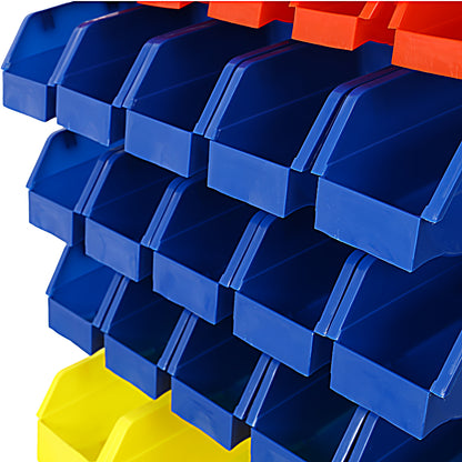 90-Bin Rolling Storage Rack with Locking Wheels