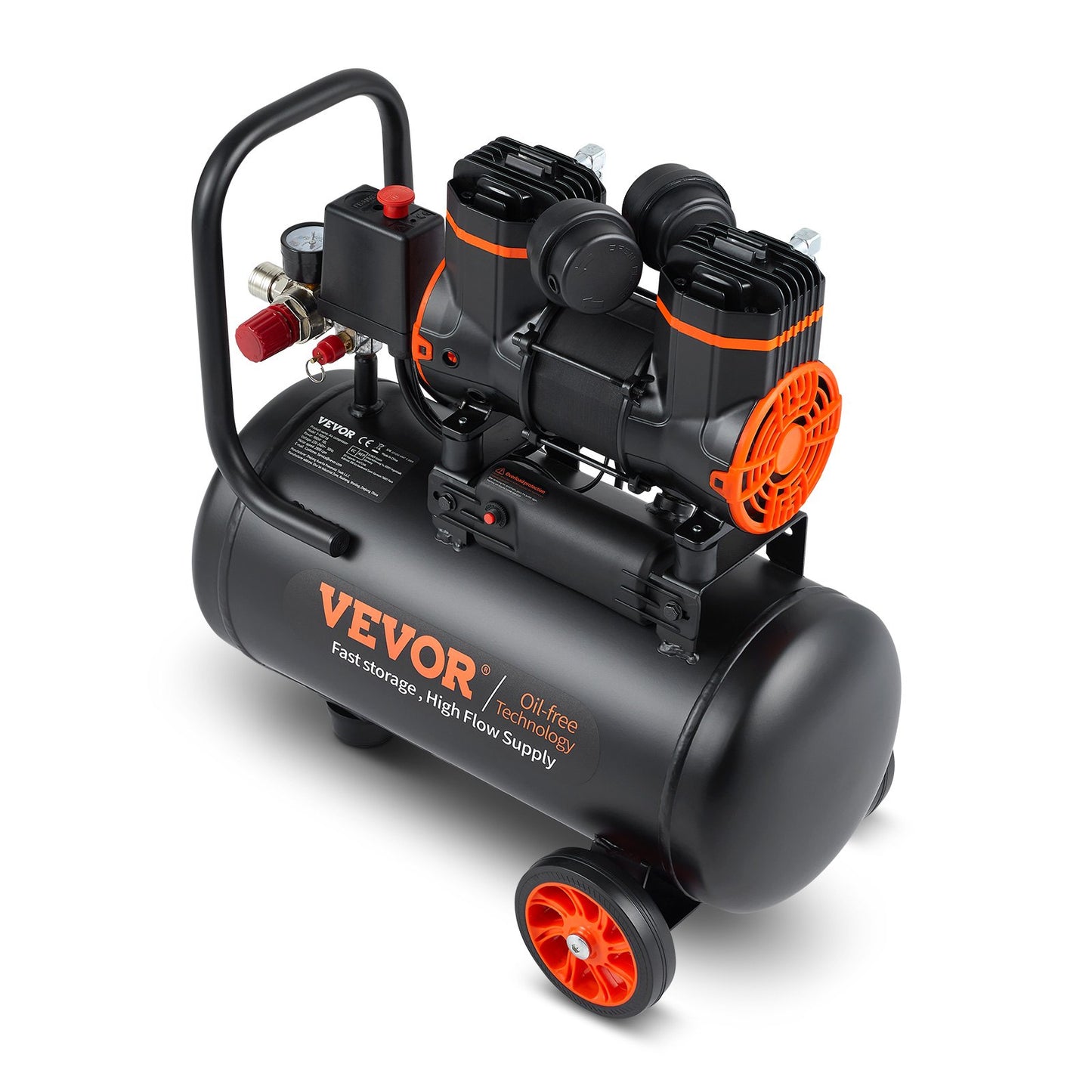 Ultra Quiet 4.8 Gallon Oil-Free Air Compressor