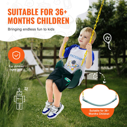 2-Pack Outdoor Swing Seats with 66-Inch Chains