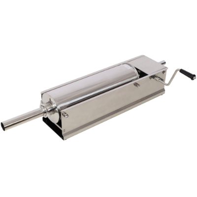 Stainless Steel 7L Manual Horizontal Sausage Stuffer with 4 Nozzles