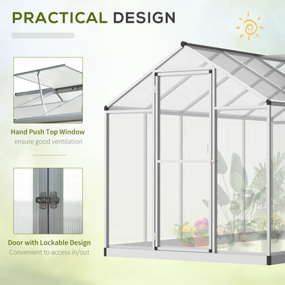 Walk-In Polycarbonate Winter Greenhouse – 10' x 6'