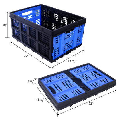 Foldable Two-Tier Utility Cart with Removable Basket