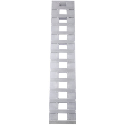 Heavy-Duty Aluminum Loading Ramps with Hook End – Pair, 72" x 14", 6600 lbs Capacity