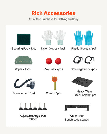 38-Inch Stainless Steel Dog Grooming Tub with Stairs and Faucet