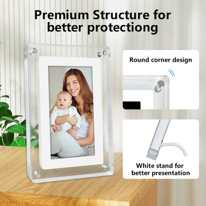 7-Inch WiFi Digital Photo Frame with IPS Screen & 4GB Storage