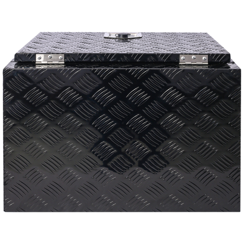 24-Inch Black Aluminum Truck Bed Tool Box