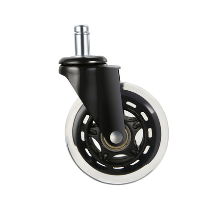 Heavy Duty Office Chair Caster Wheels – Set of 5, 3-Inch Rollers for Hardwood & Carpet Floors