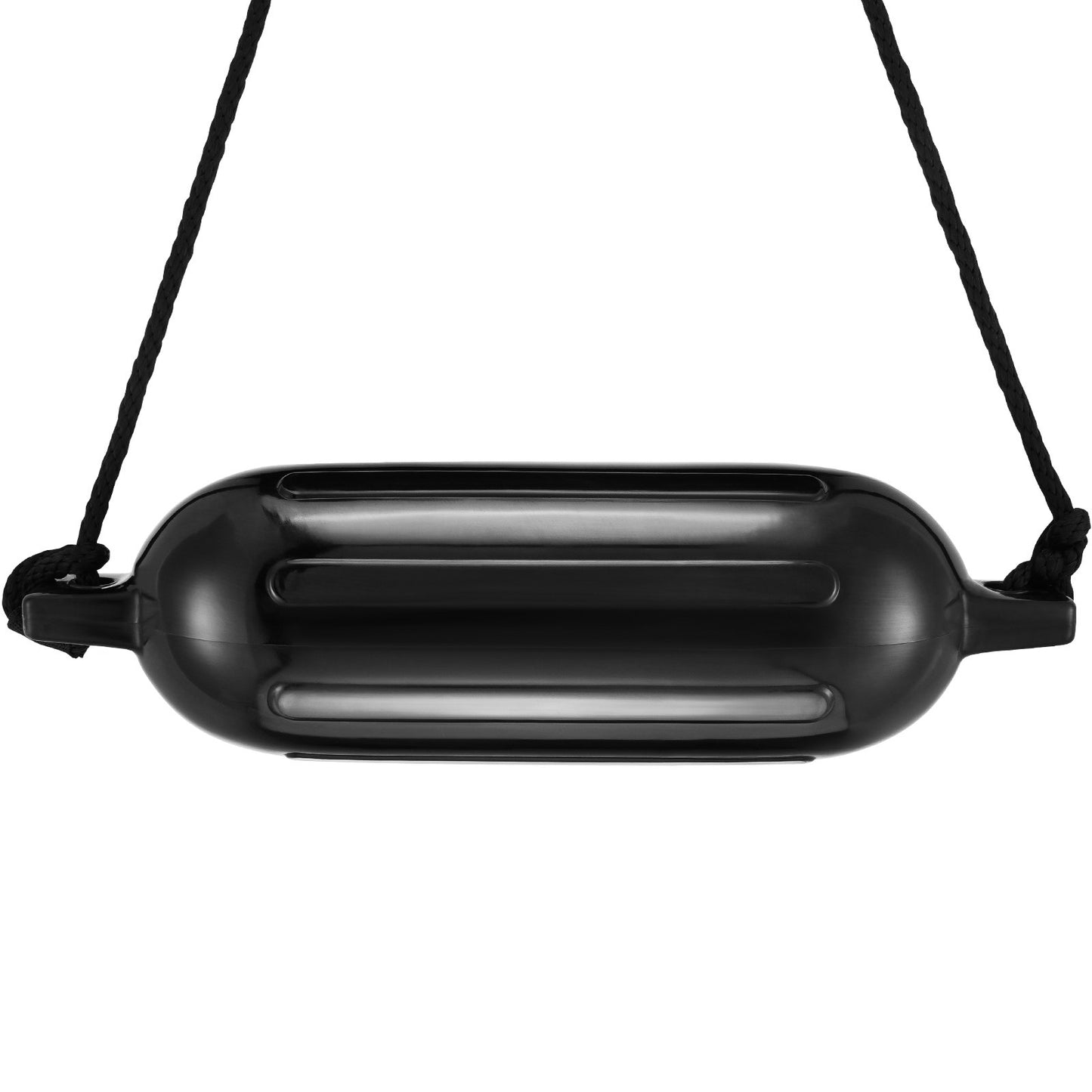 Inflatable Black Boat Fenders with Air Pump and Storage Bag – Set of 4