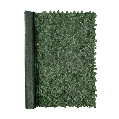 Artificial Ivy Privacy Fence with Green Mesh Backing - 96 x 72 in