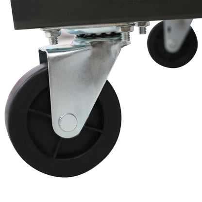 90-Bin Rolling Storage Rack with Locking Wheels