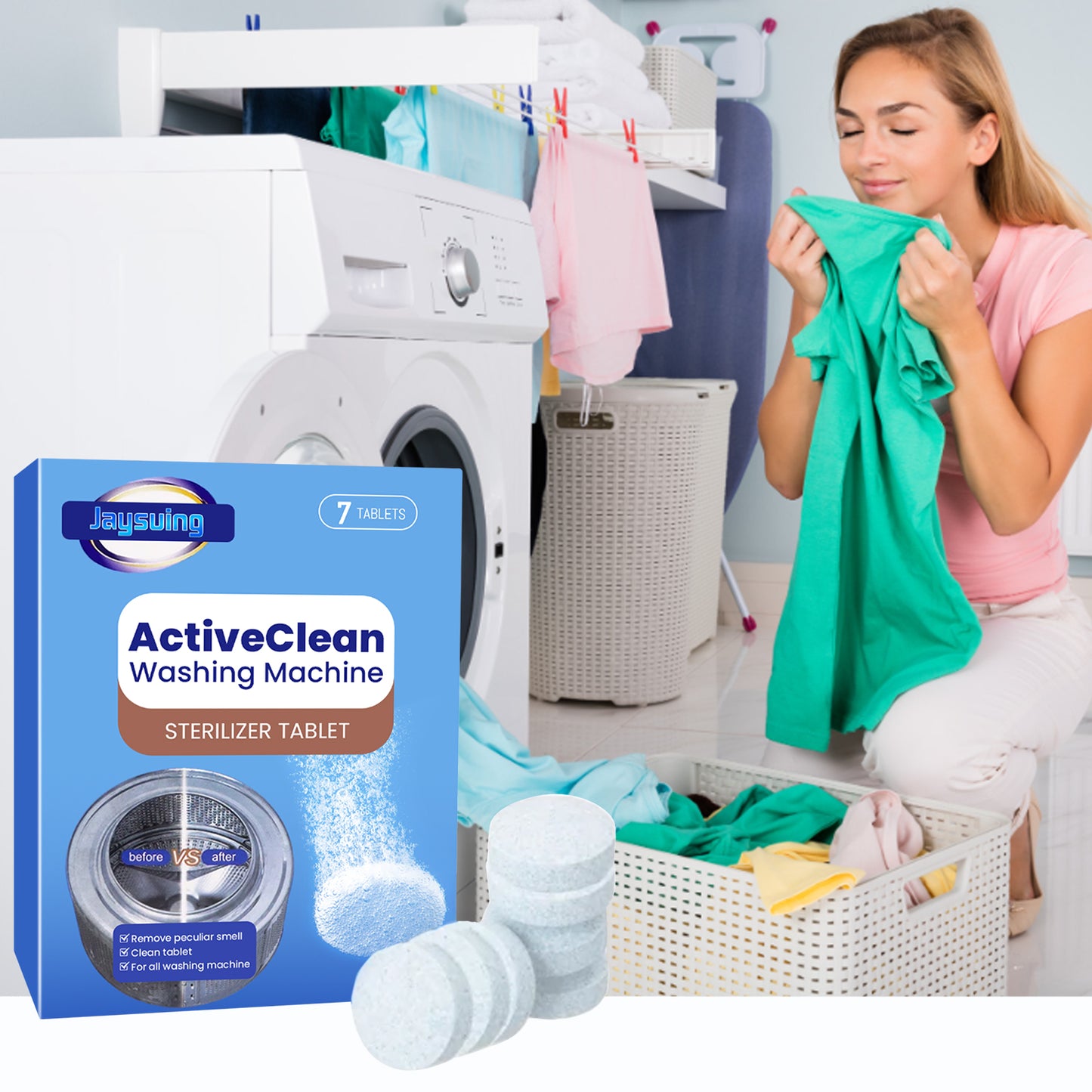 Deep Clean Washing Machine Cleaner Tablets