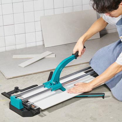 48-Inch Manual Tile Cutter with Infrared Positioning and Double Rails
