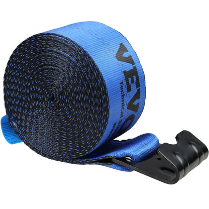 Heavy-Duty 4" x 30' Winch Straps with Flat Hooks – 18,000 lbs Break Strength