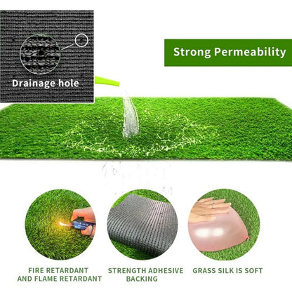 Premium 3ft x 32ft Artificial Grass Mat with Drainage Holes