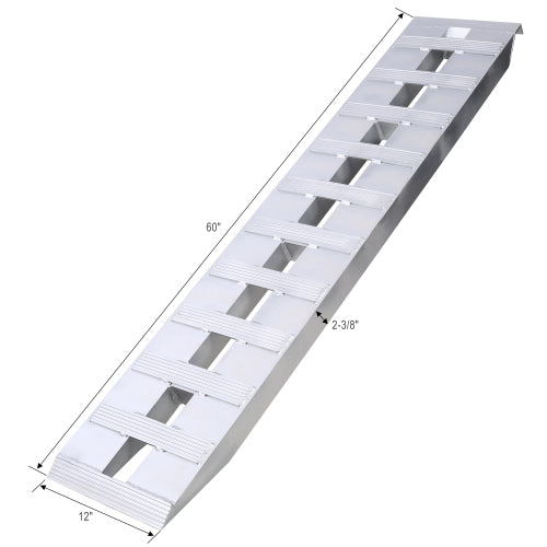 Heavy-Duty Aluminum Loading Ramps for ATVs, Motorcycles & Tractors (Pair, 6600 lbs Capacity)
