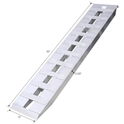 Heavy-Duty Aluminum Loading Ramps for ATVs, Motorcycles & Tractors (Pair, 6600 lbs Capacity)