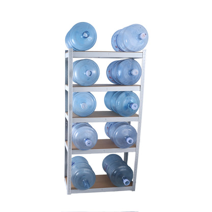 White 5-Tier Adjustable Metal Garage Storage Rack