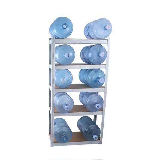 White 5-Tier Adjustable Metal Garage Storage Rack