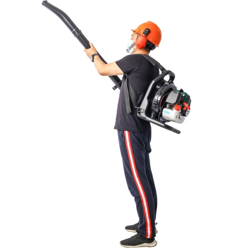 52CC Gas Backpack Leaf Blower with Extension Tube - Green