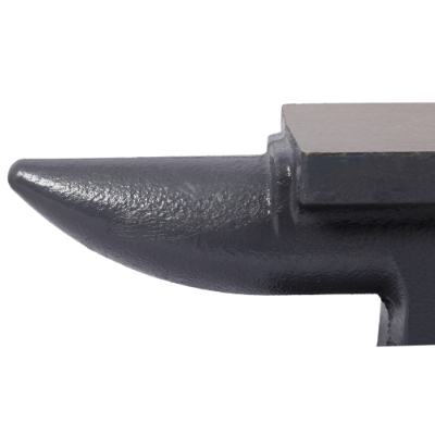 24LB Cast Iron Blacksmith Anvil with Round Horn and Stable Base - Gray